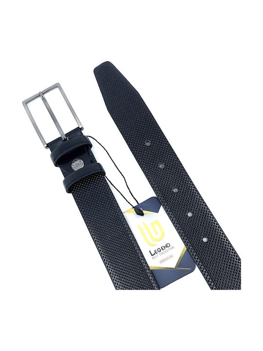 Men's Belt from Artificial Leather Black