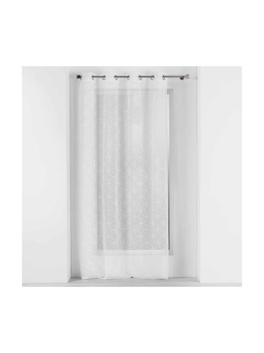 Spitishop Curtain with Grommet L-C Olympia Blanc 140x240cm