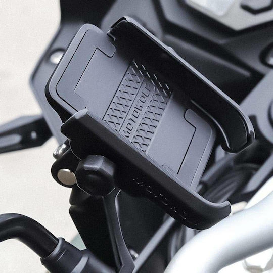 Motowolf Βάση Κινητού Μοτοσυκλέτας με Ρυθμιζόμενο Βραχίονα 3.5-6.5" για τον Καθρέπτη