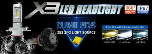 Λάμπες Αυτοκινήτου X3 H4 LED 6000K 12V 50W 2τμχ