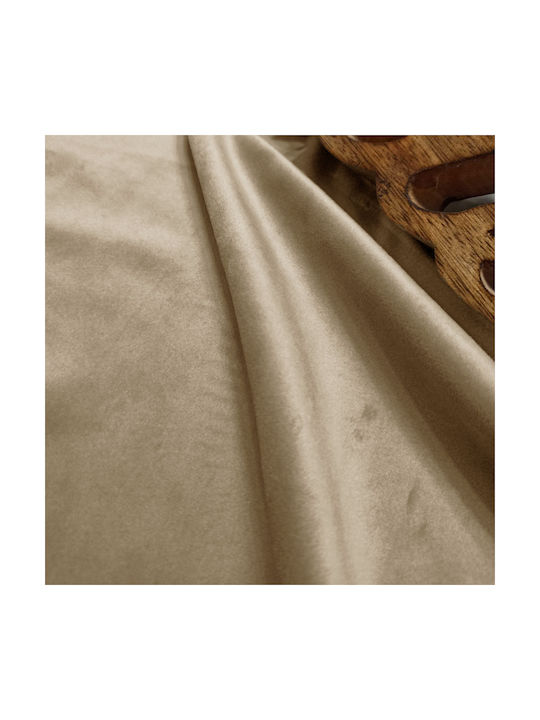 Easy Home Curtain Blackout with Grommet Elite Velour Beige 140x260cm