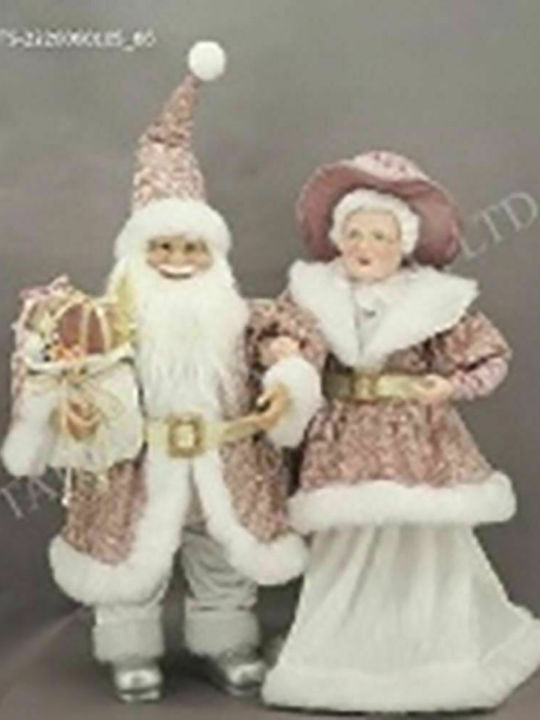 Iliadis Santa Claus and Mrs. Claus Pink 65cm 2pcs Mr. and Mrs Santa