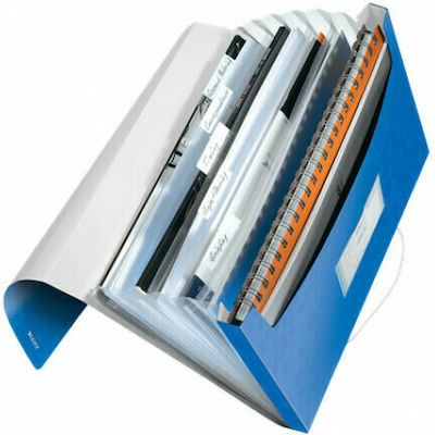 Leitz Wow 4589 Expanding File Folder Form Holder for A4 Sheets Blue