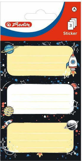Herlitz Notebook Labels Space 9pcs