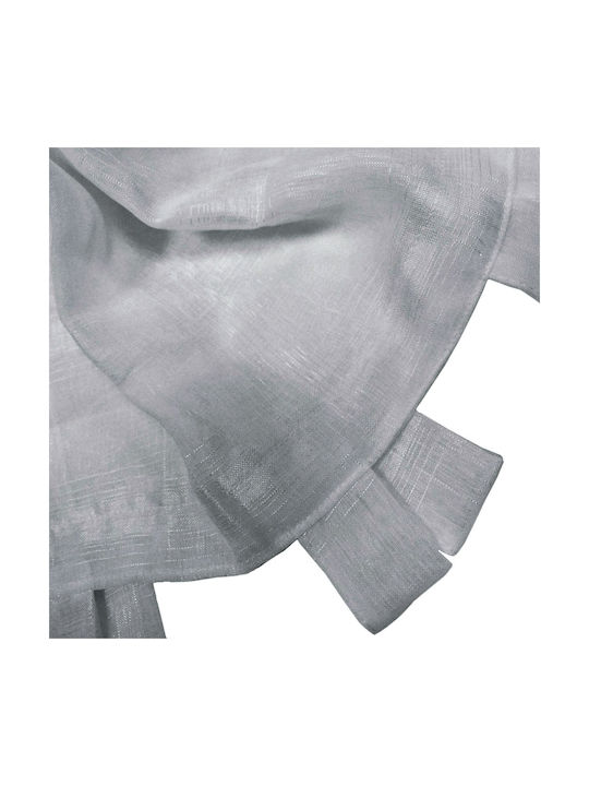 Σετ Κουρτίνες Παραθύρου με Τιράντες L-C Candide Gris 60x120εκ.