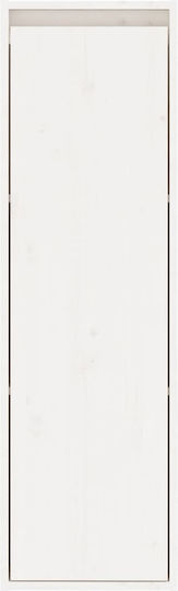 Hängeschrank fürs Wohnzimmer aus Massivholz Weiß 30x30x100 cm