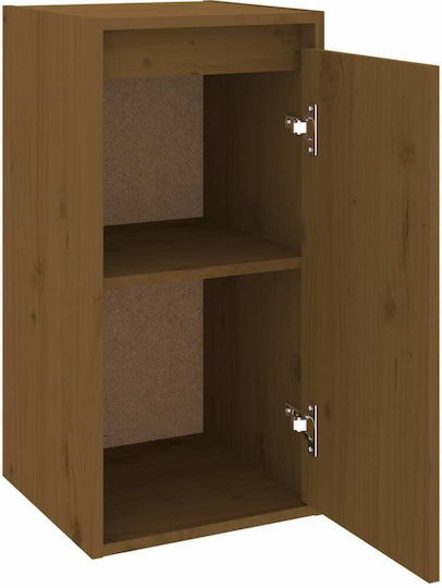 Dulap Suspendat pentru Sufragerie din Lemn Masiv Maro Miere 30x30x60 cm