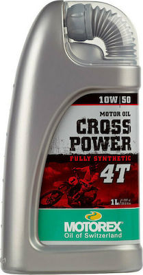 Motorex Cross Power 4T Synthetic Motorcycle Oil for Four-Stroke Engines 10W-50 1lt