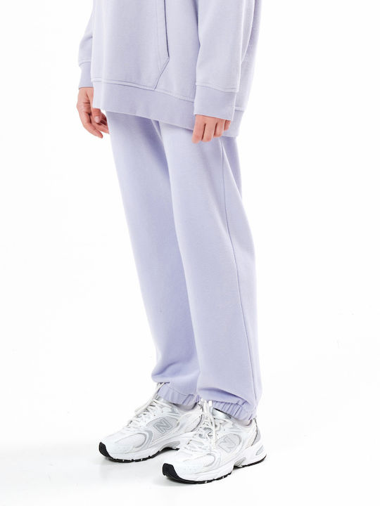 Παντελόνι Φόρμας με Λάστιχο Lilac