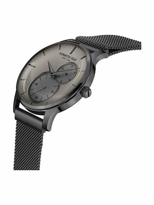Kenneth Cole Modern Classic Men's Watch 43mm Chronograph Battery with Black Metal Bracelet