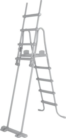 Bestway Pool Ladder from Plastic with Height 132cm Gray