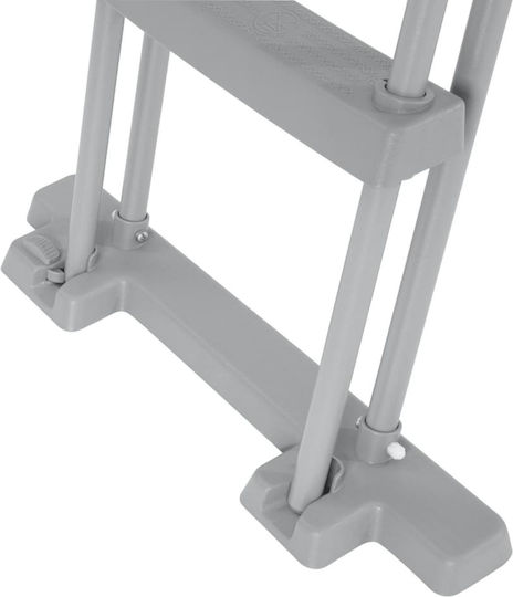 Bestway Pool Ladder from Plastic with Height 132cm Gray