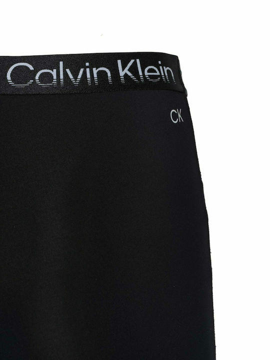 Calvin Klein Training Γυναικείο Cropped Κολάν Ψηλόμεσο Μαύρο