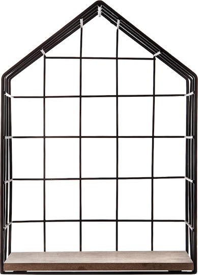 Rafturi House Negre (3 Bucăți) 22.5x11x33.7 cm