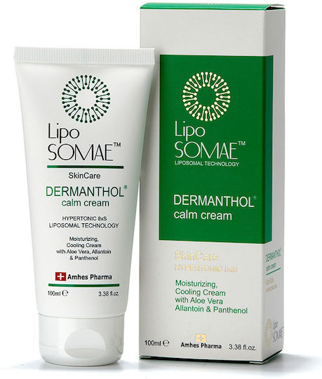 Lipo Somae Dermanthol Moisturizing Cream Body with Aloe Vera 100ml