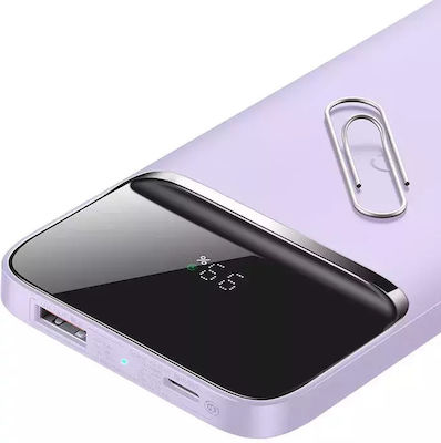 Baseus Magnetic MagSafe Power Bank 10000mAh 20W με Θύρα USB-A και Θύρα USB-C Power Delivery Μωβ