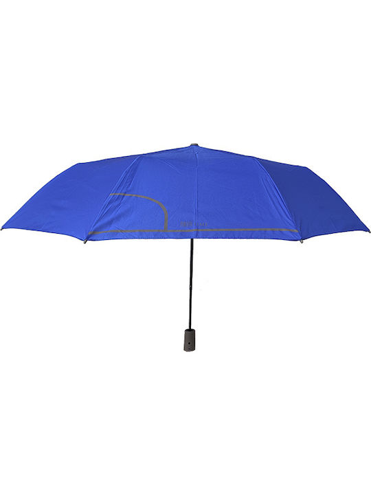 Unisex Regenschirm faltbar - einfarbig - kräftige Farbe - automatisch - blau elektrisch