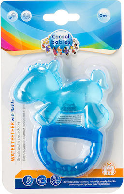 Canpol Babies Blue Pony Beißring für Zahnen mit Gel aus Silikon für 0 m+ 1Stück