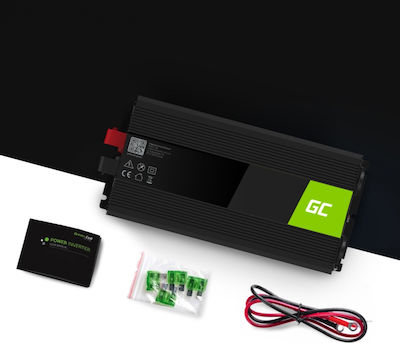 Green Cell Inverter Αυτοκινήτου για Μετατροπή 12V DC σε 230V AC με 1xUSB