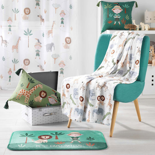 Kids Synthetic Rug Leo L Explorateur 45x75cm