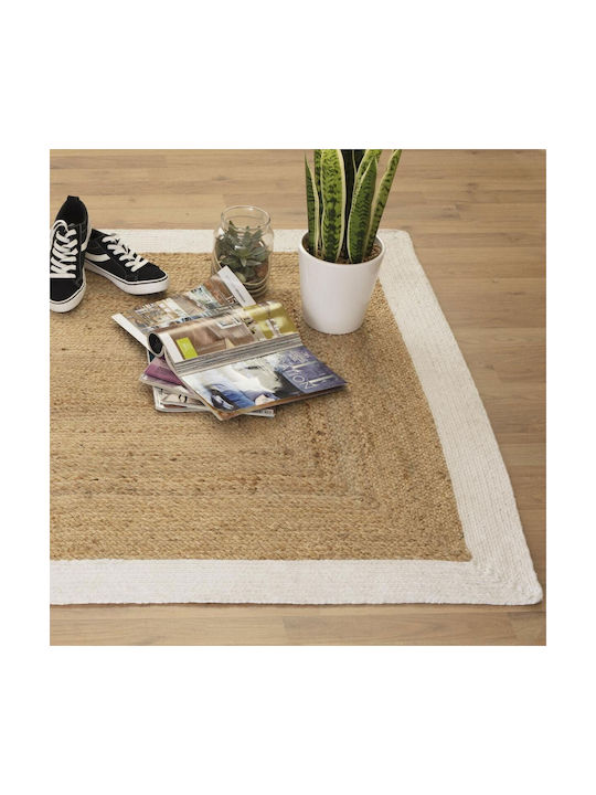 A-S Border Teppich Rechteckig Sommer Korbweide Beige