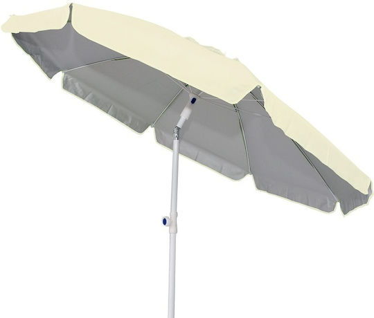 Campus Folding Beach Umbrella Diameter 2m with UV Protection and Air Duct Orange