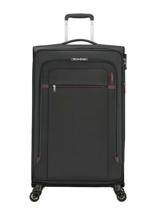 American Tourister Crosstrack Μεγάλη Βαλίτσα Ταξιδίου Υφασμάτινη Γκρι με 4 Ρόδες Ύψους 79εκ.