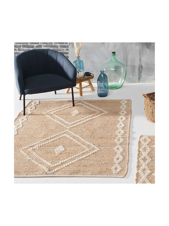 L-C Floty Καλοκαιρινό Ψάθινο 120x170cm Μπεζ