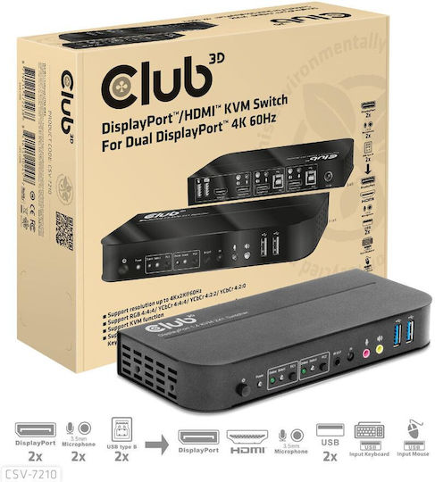 Club3D KVM & Data Switch