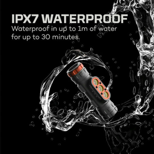 Nebo Επαναφορτιζόμενος Φακός Κεφαλής LED IPX7 με Μέγιστη Φωτεινότητα 1500lm Transcend 1500
