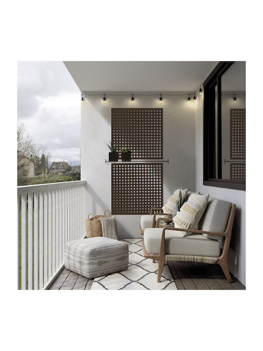 Moon Plastic Trellis Brown 100x100cm