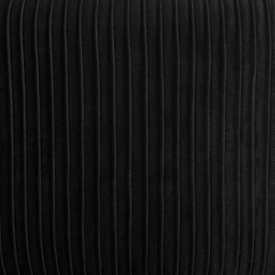 Hocker Für das Wohnzimmer Gepolstert mit Samt Solaro Schwarz 35x35x41cm