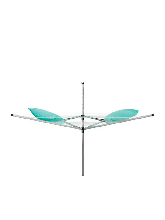 Brabantia Lift-O-Matic Rotary Dryer Metallic Folding Floor Clothes Drying Rack with Hanging Length 50m