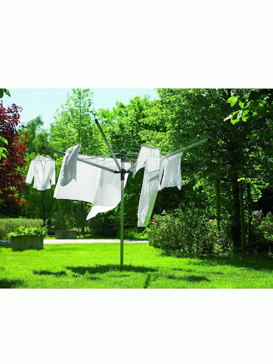 Brabantia Lift-O-Matic Rotary Dryer Metallic Folding Floor Clothes Drying Rack with Hanging Length 50m