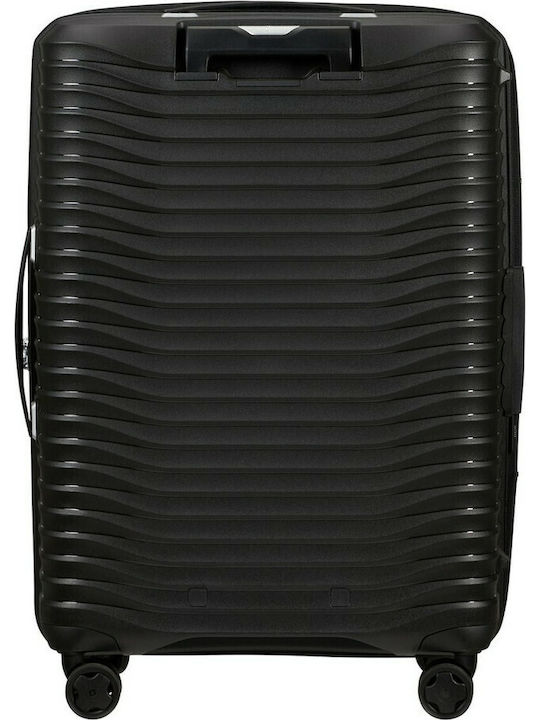 Samsonite Upscape Medium Hard Black Suitcase with 4 Wheels Height 68cm