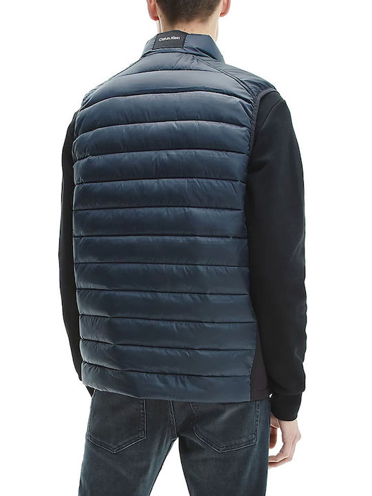 Calvin Klein Fără mâneci Geacă pentru bărbați Puffer Navy.