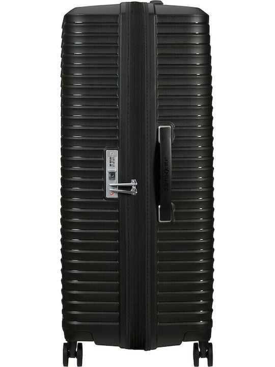 Samsonite Upscape Голям Твърд Черен Куфар за Пътуване с 4 Колела Височина 84см