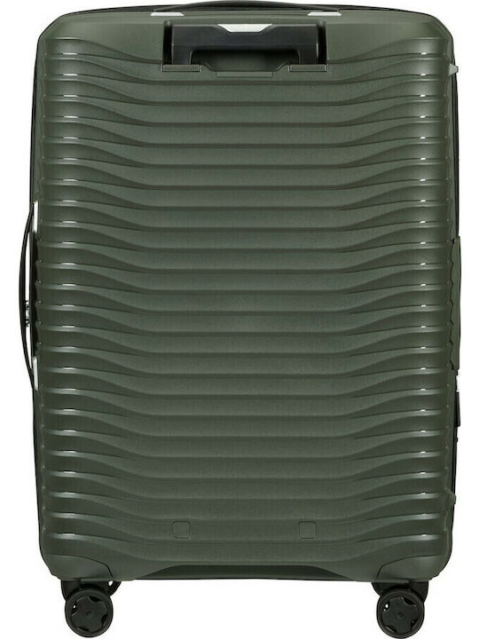 Samsonite Upscape Mittlerer Hartschalen-Reisekoffer Grün mit 4 Rädern Höhe 68cm