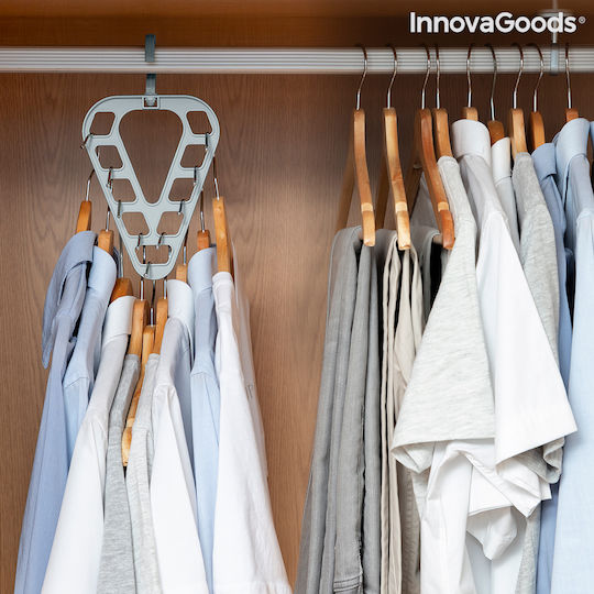 InnovaGoods Orzer Κρεμάστρα Ντουλάπας για Φουλάρια Πλαστική Γκρι V0103535 2τμχ