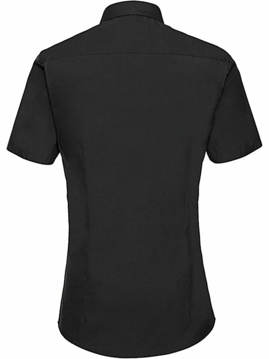 Russell Europe Men's Shirt Short Sleeve Black