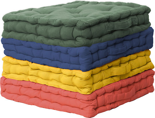 Viopros Floor Pillow 581 From 100% Cotton Terracotta 40x40cm