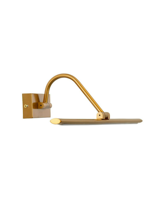 GloboStar Mira Modern Lamp Bathroom with Integrated LED and Natural White Light Copper 60x13cm