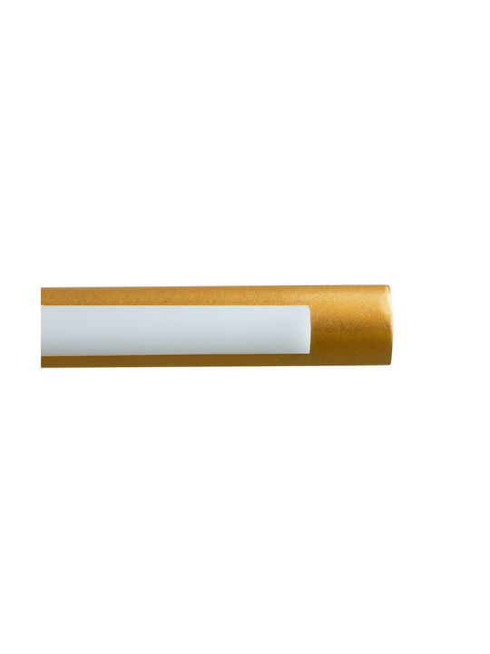 GloboStar Mira Modern Lamp Bathroom with Integrated LED and Natural White Light Copper 60x13cm