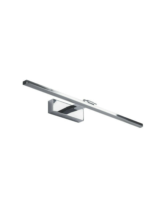 GloboStar Ellis Modern Lamp Bathroom with Integrated LED and Natural White Light Silver 60x6cm
