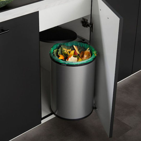 Blanco Blanco Mülleimer Für Schrank Metallisch Silber 20lt