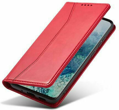 Bodycell Synthetic Leather Wallet Red (Redmi Note 11 / 11S 4G)