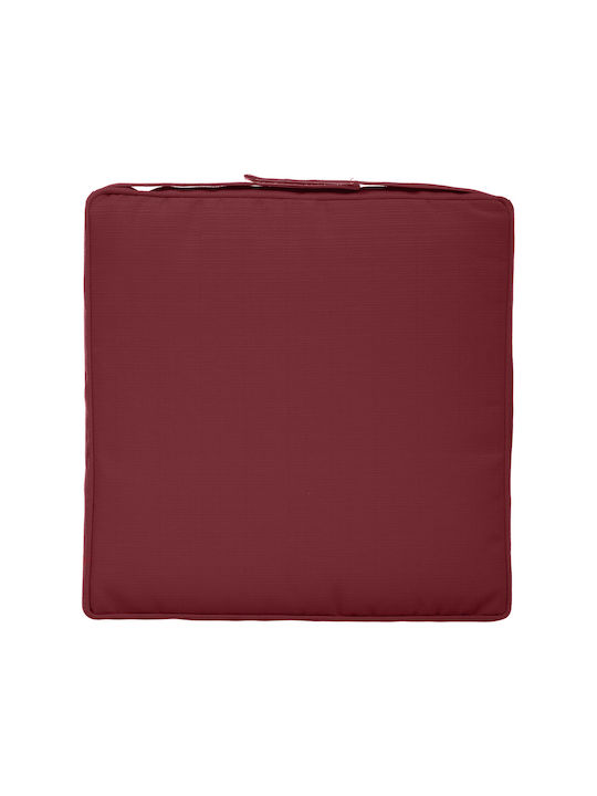 Hesperide Waterproof Garden Chair Cushion H-S Korai Burgundy 40x40 cm