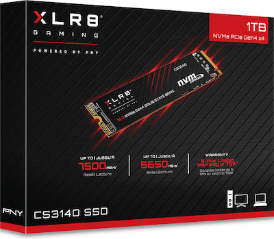 PNY XLR8 CS3140 SSD 4TB M.2 NVMe PCI Express 4.0