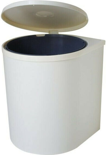 Waste Bin White 33x27x34cm