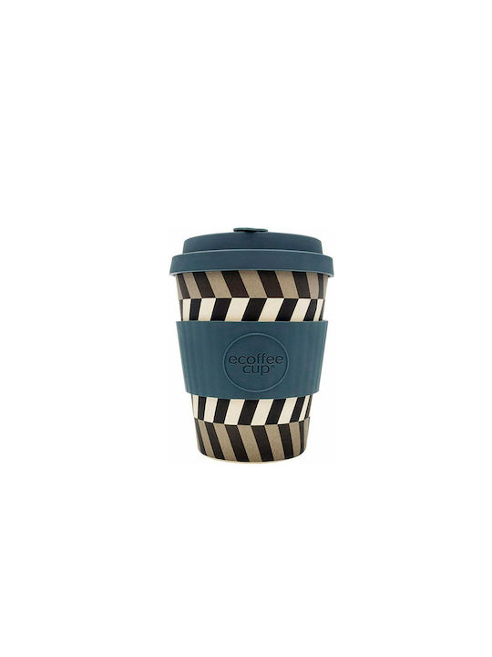 Ecoffee Cup Look Into My Eyes Cană Bambus cu Capac Multicoloră 355ml 1buc